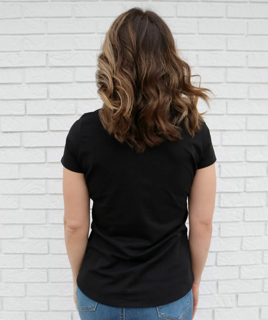 MILA tee in Black