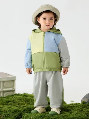 minibala Baby Unisex Comfortable hooded top and trousers two-piece suit New spring product
