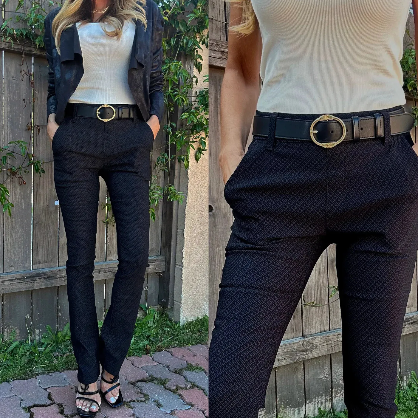 Nansi Black Geo Pant