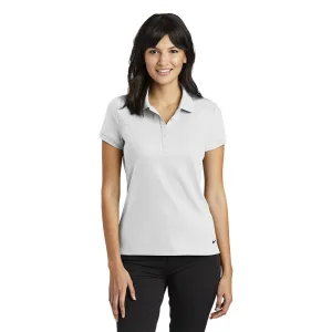 Nike Women's  Dri-FIT Solid Icon Pique Modern Fit Polo - White