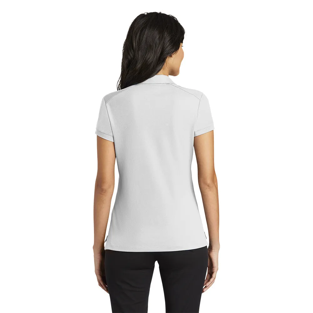 Nike Women's  Dri-FIT Solid Icon Pique Modern Fit Polo - White