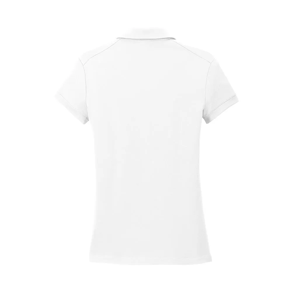 Nike Women's  Dri-FIT Solid Icon Pique Modern Fit Polo - White