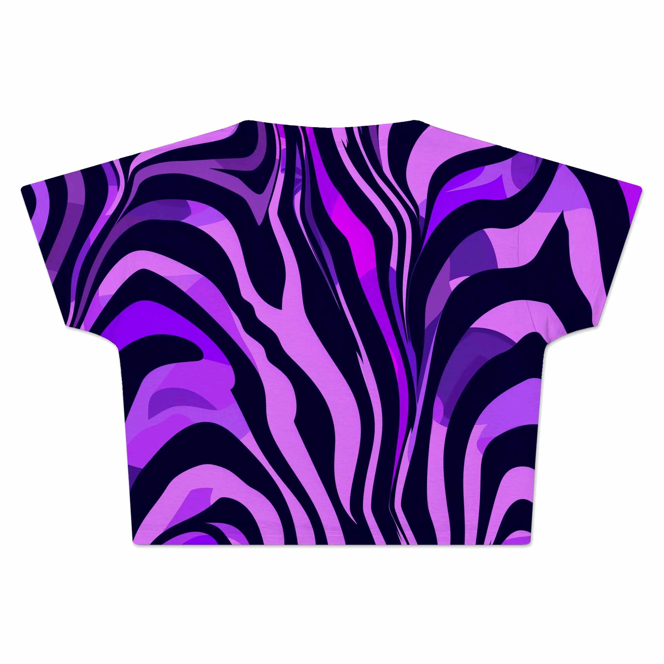 Noir Stripes Crop Tee