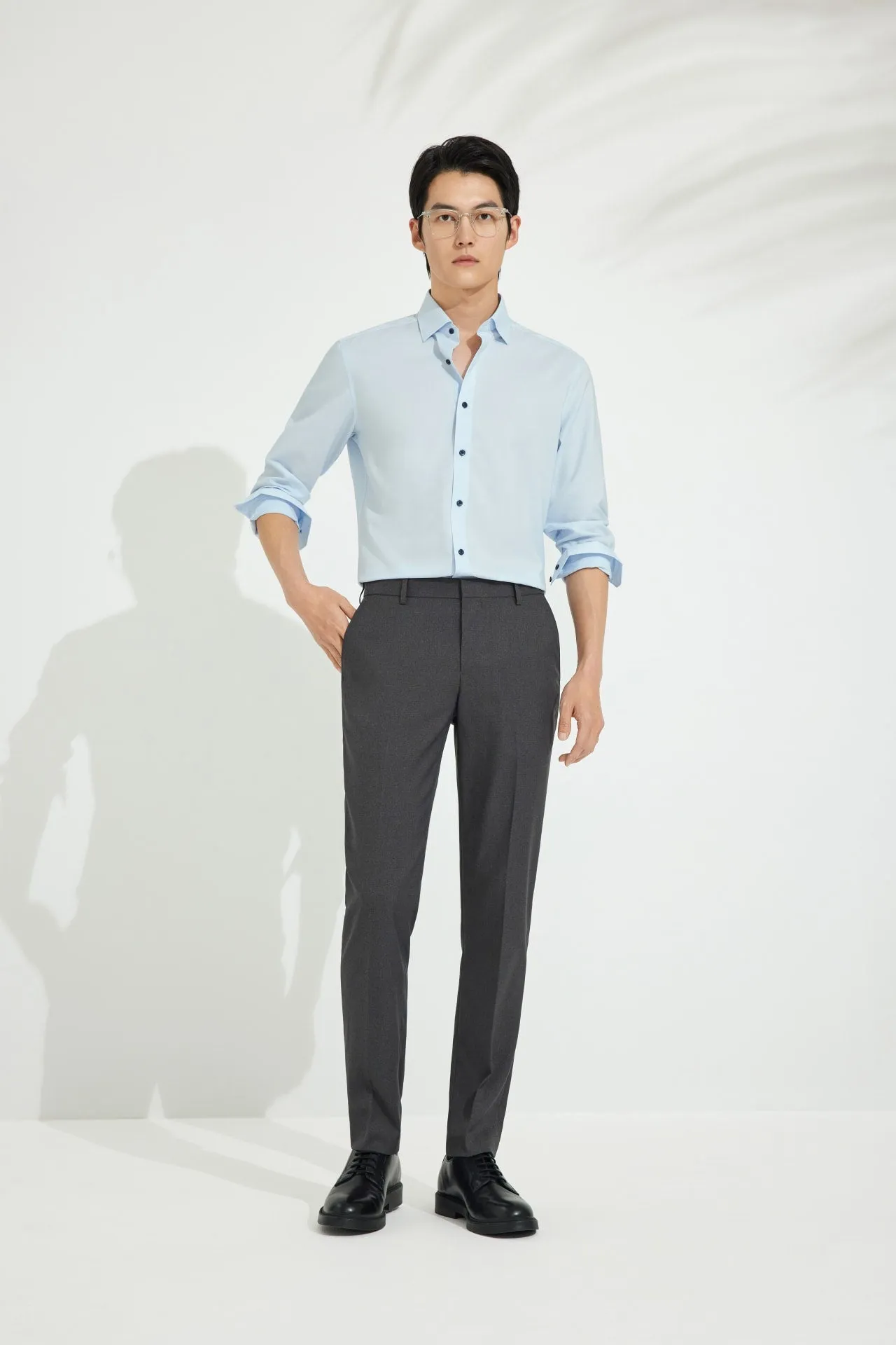 Non-Iron Dry Smart Fit Texture Stripe Shirt