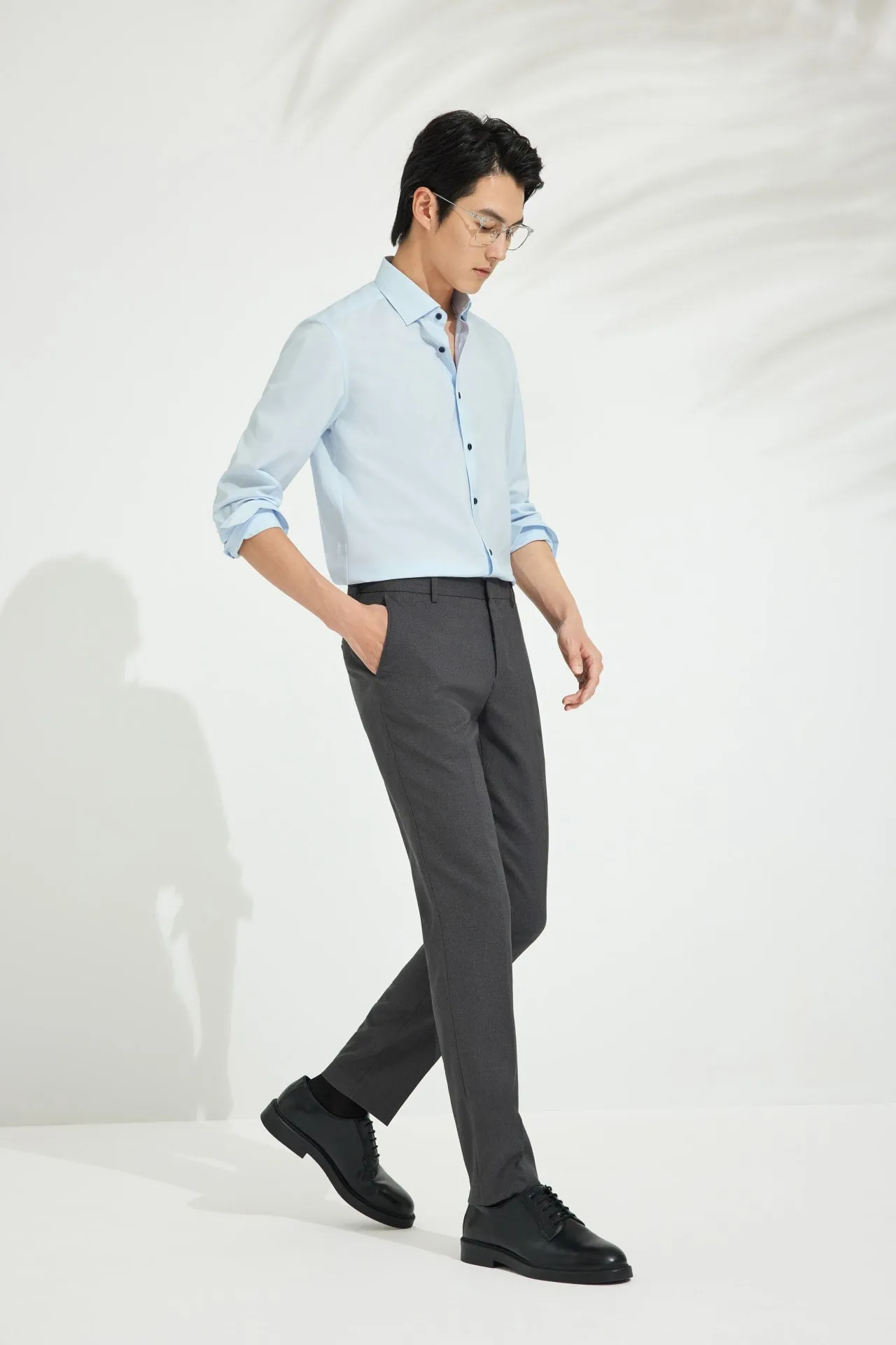 Non-Iron Dry Smart Fit Texture Stripe Shirt