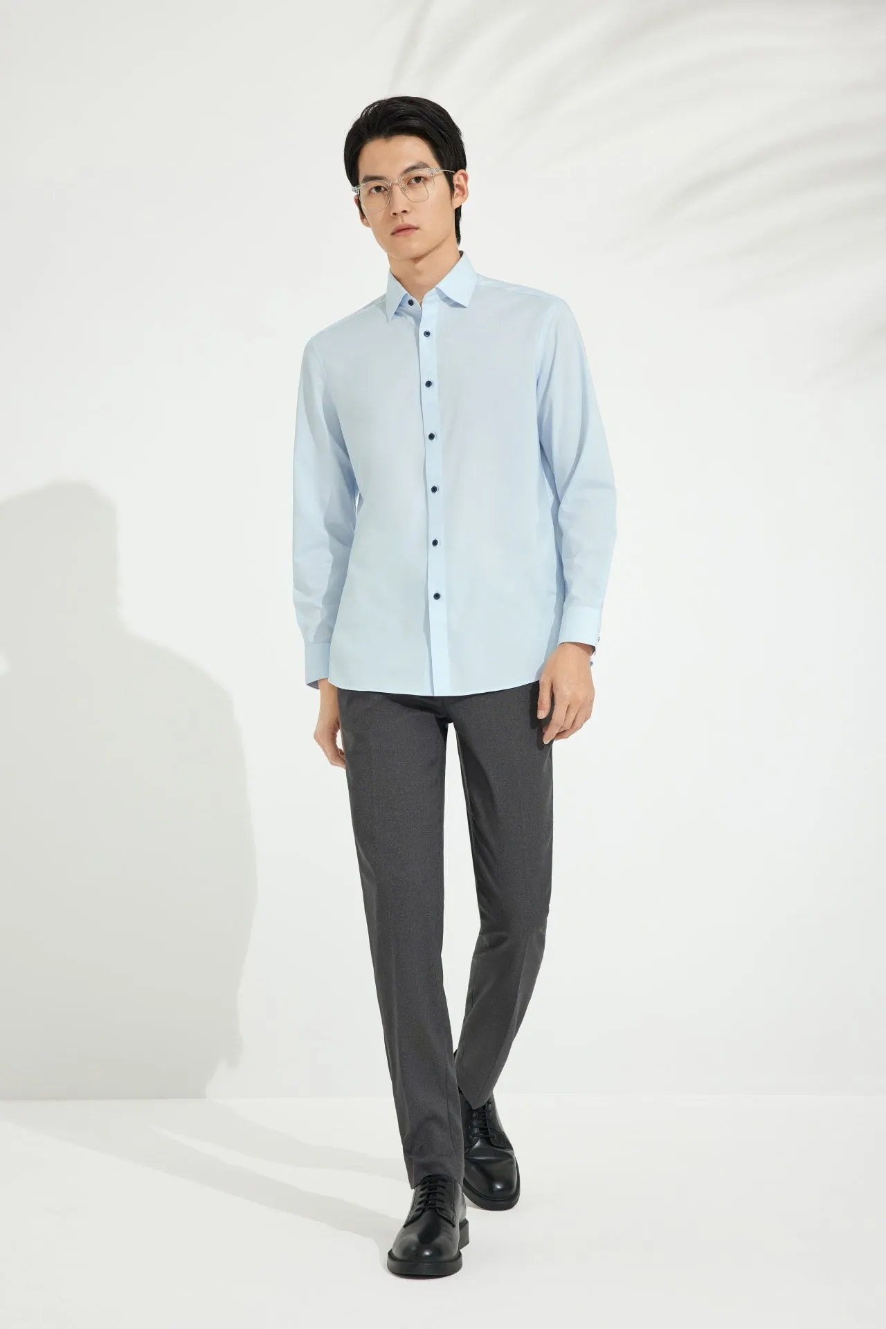 Non-Iron Dry Smart Fit Texture Stripe Shirt