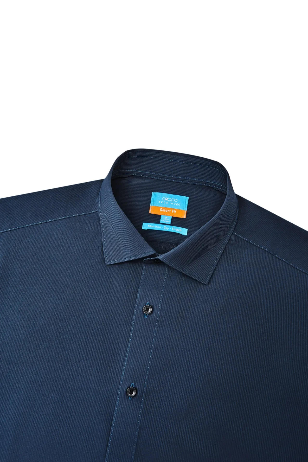 Non-Iron Dry Smart Fit Texture Stripe Shirt