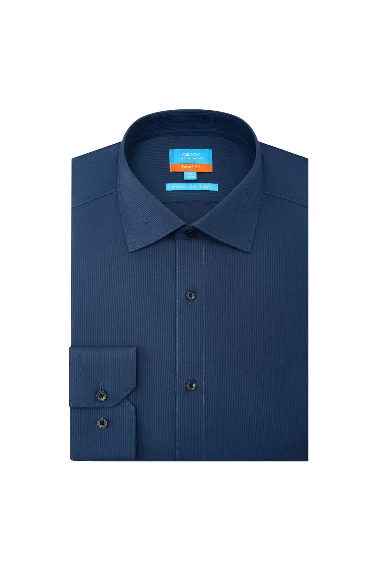 Non-Iron Dry Smart Fit Texture Stripe Shirt