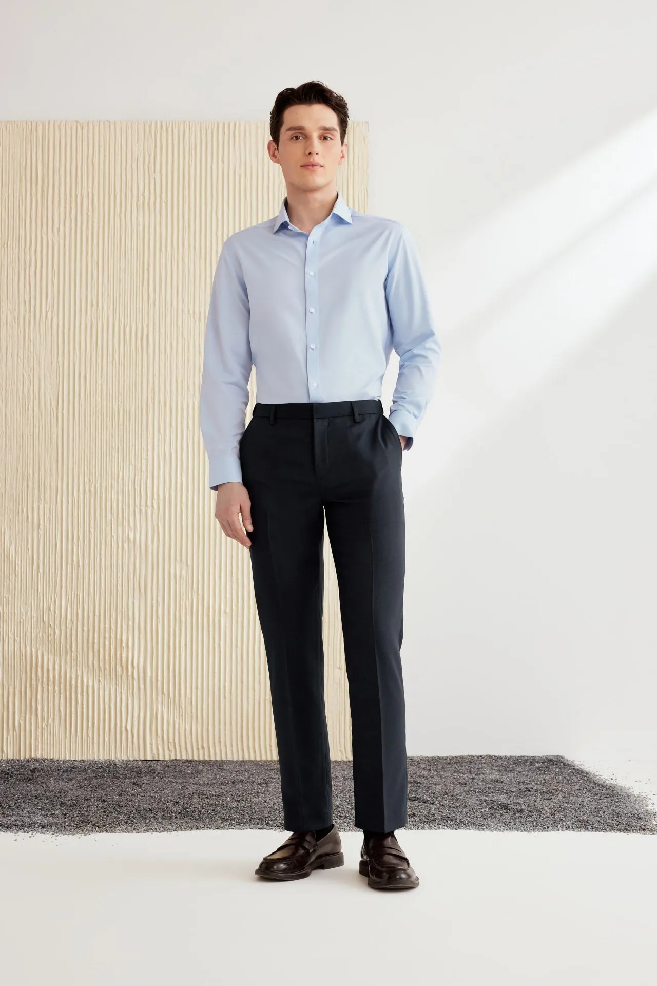 Non-Iron Dry Strerch Smart Fit Twill Shirt