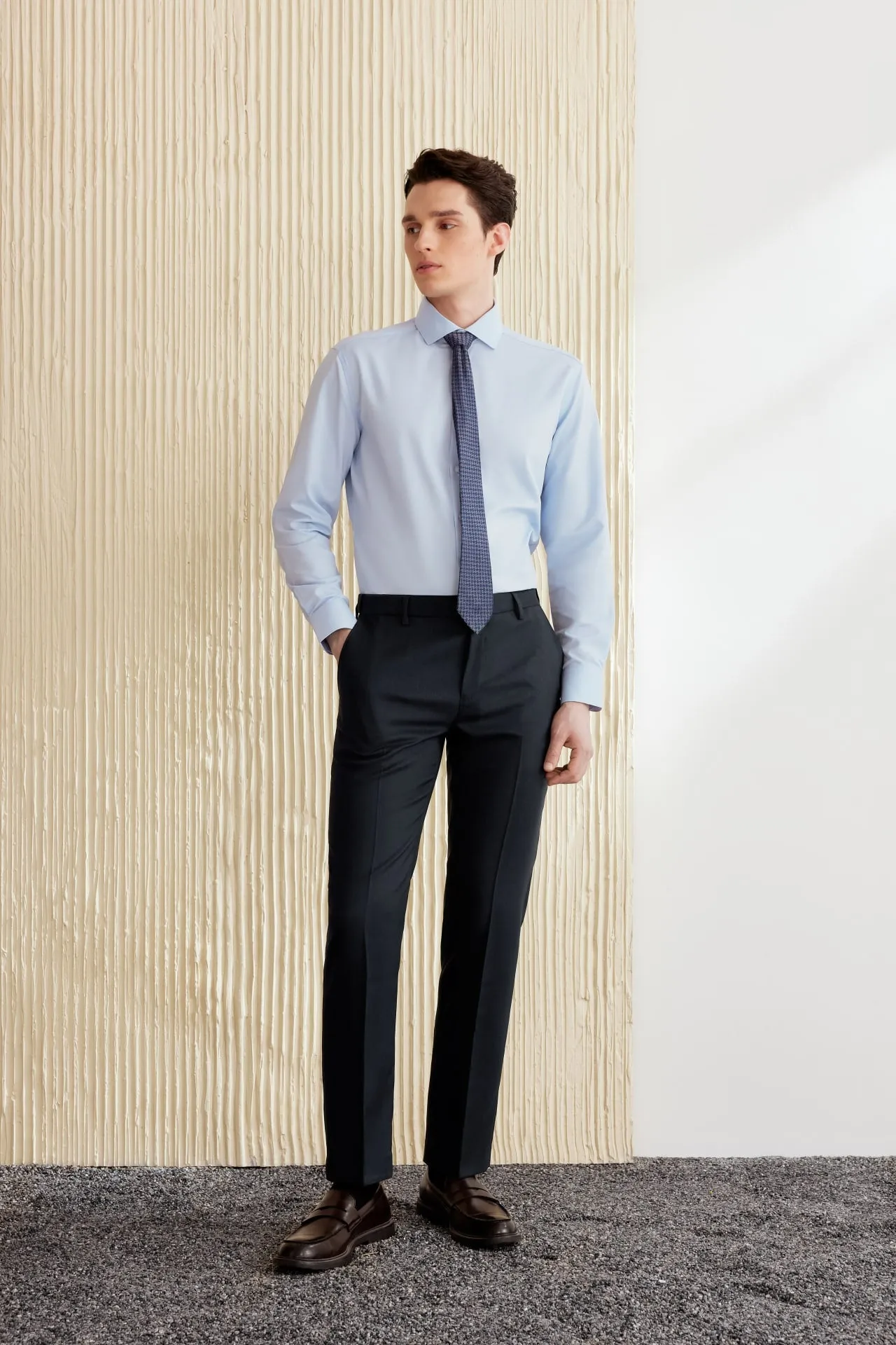 Non-Iron Dry Strerch Smart Fit Twill Shirt