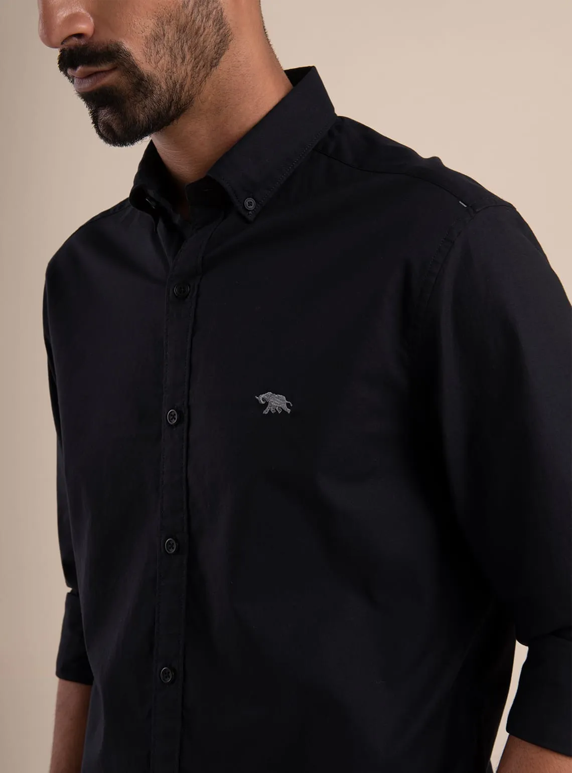 Onyx Oxford Shirt