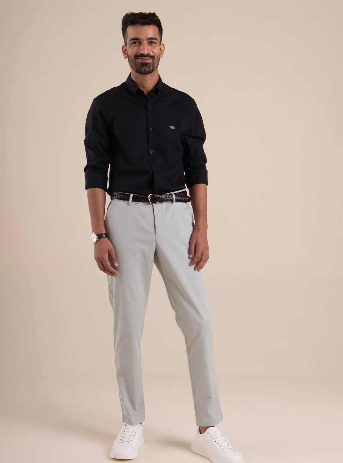 Onyx Oxford Shirt