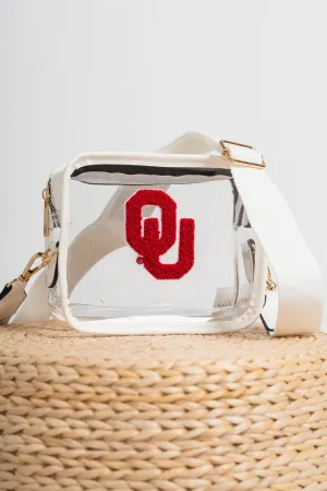 OU varsity patch crossbody stadium bag