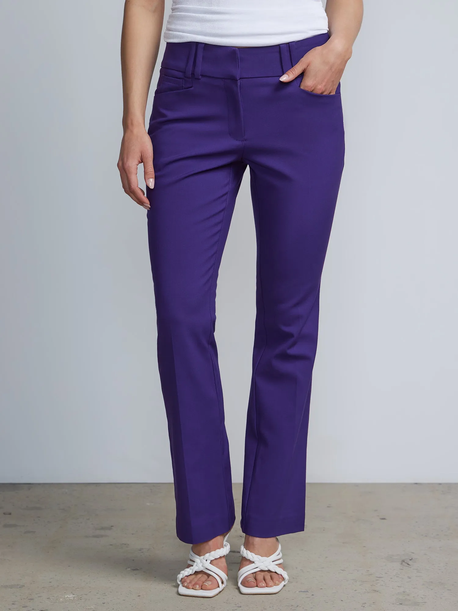 Petite Mid-Rise Modern-Fit Bootcut Pant - All Season Stretch