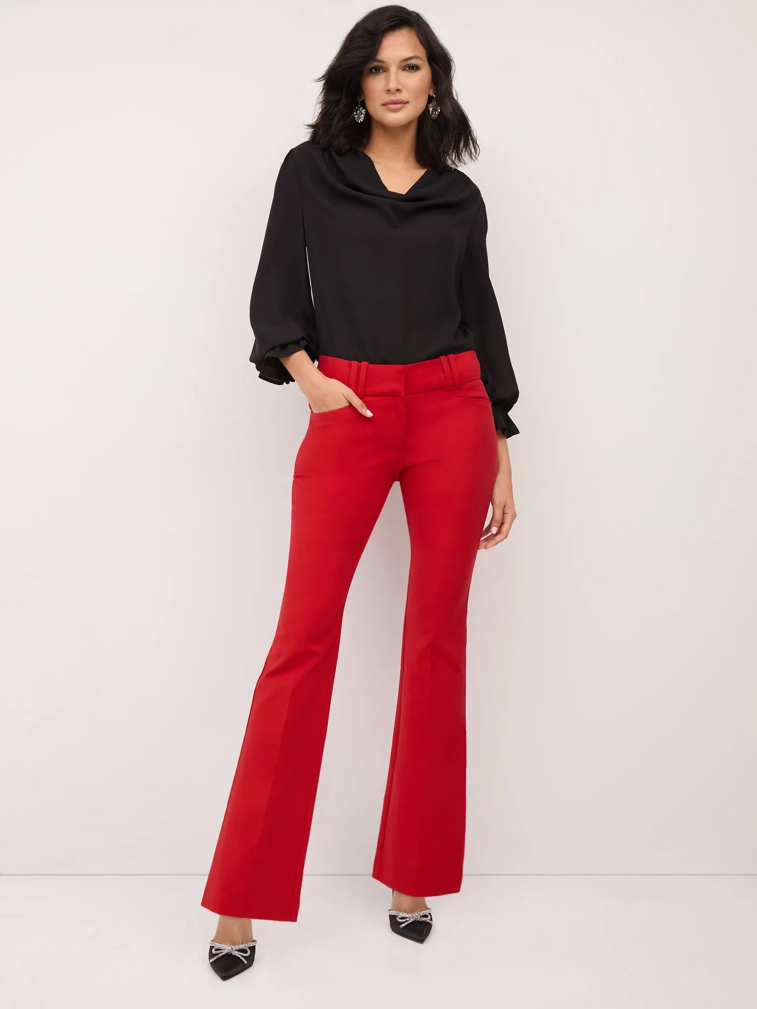 Petite Mid-Rise Modern-Fit Bootcut Pant - All Season Stretch