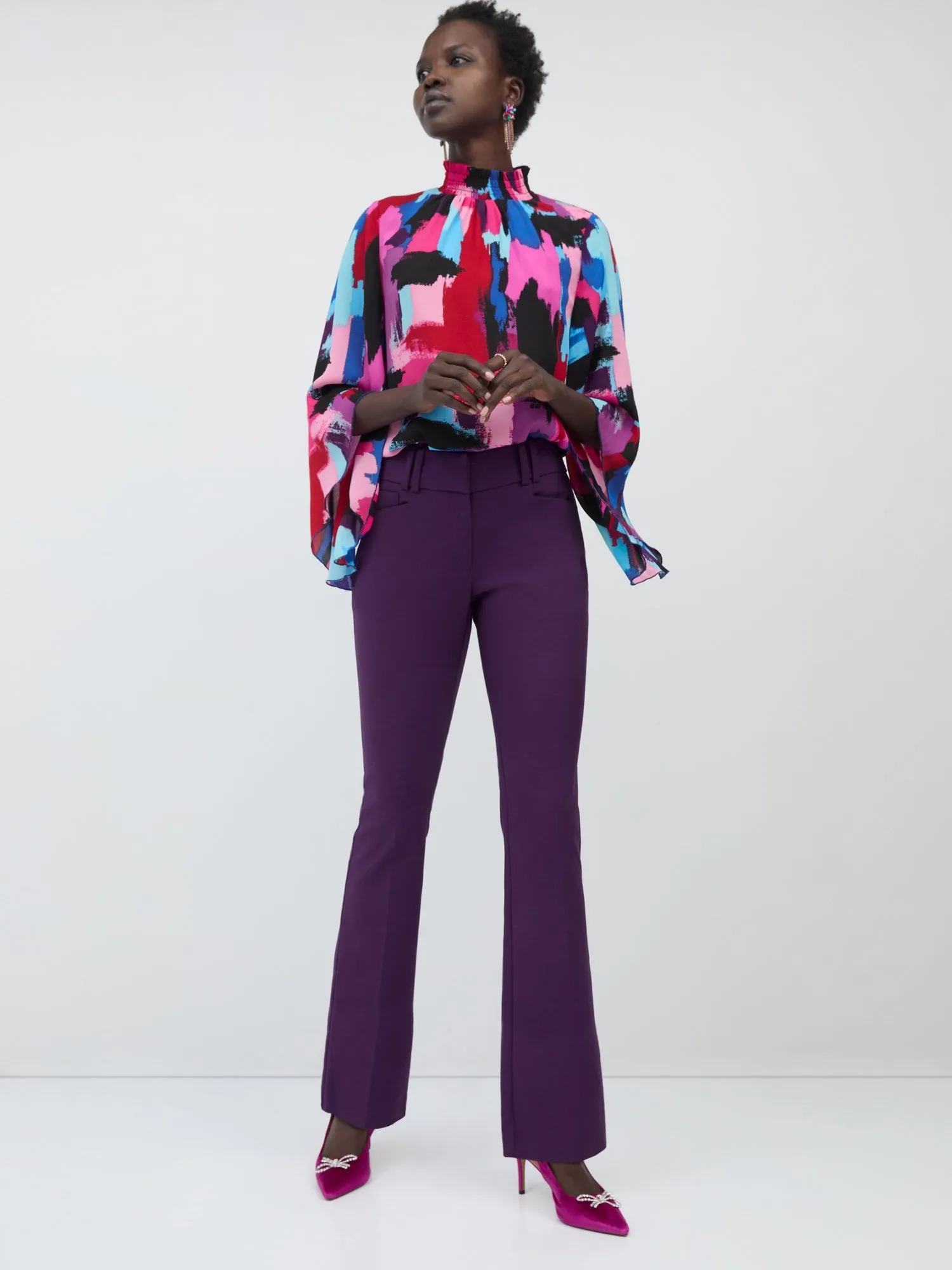 Petite Mid-Rise Modern-Fit Bootcut Pant - All Season Stretch