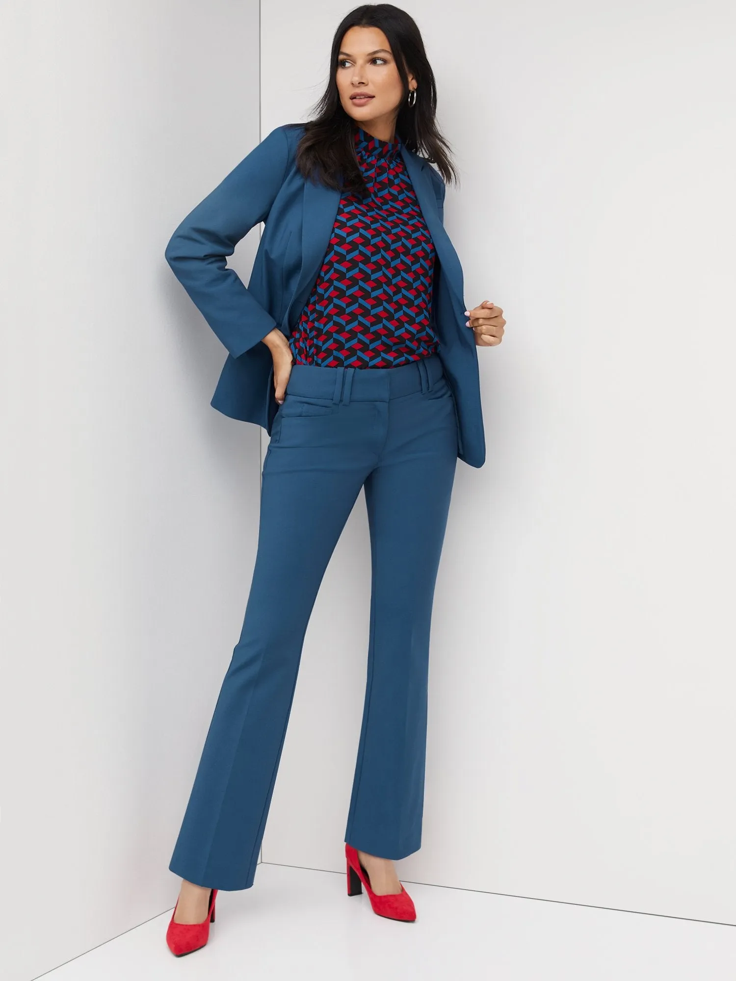 Petite Mid-Rise Modern-Fit Bootcut Pant - All Season Stretch