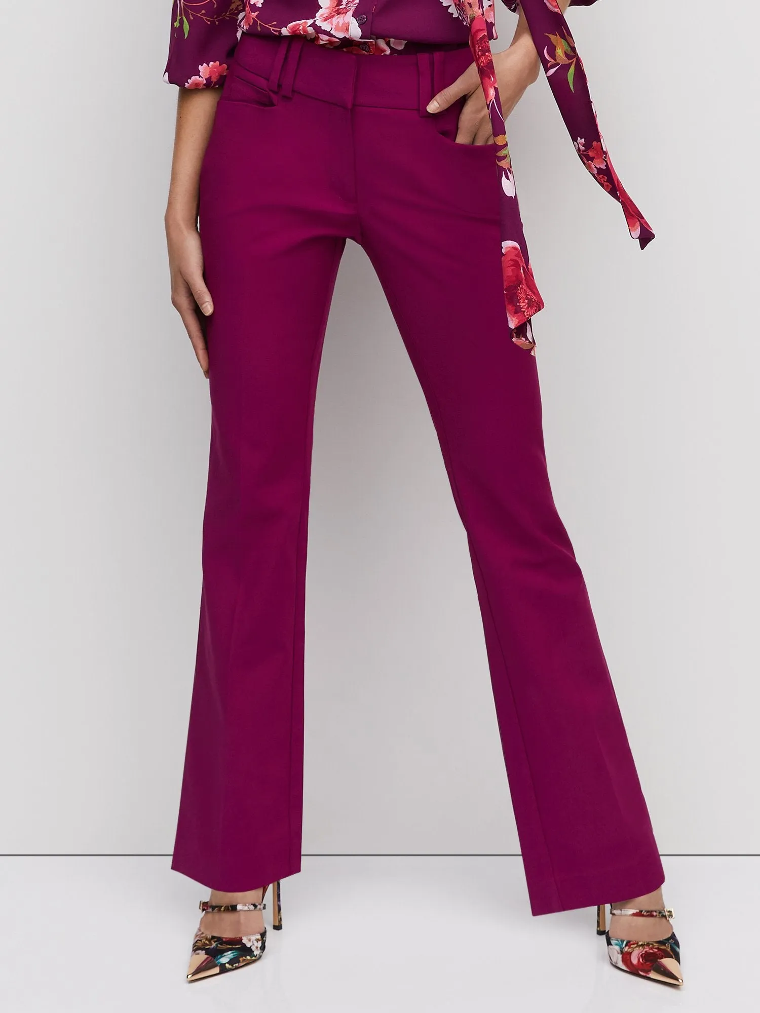Petite Mid-Rise Modern-Fit Bootcut Pant - All Season Stretch