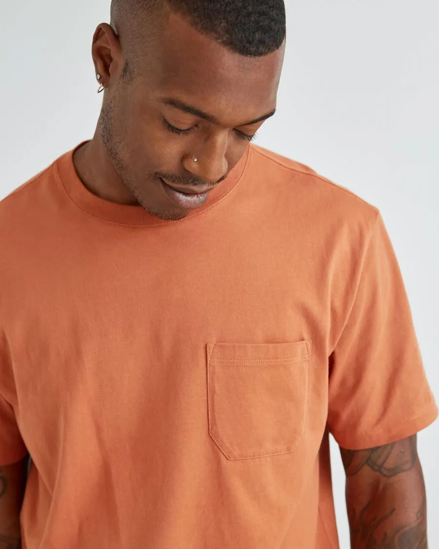 Pima Cotton Pocket Tee (Redwood)