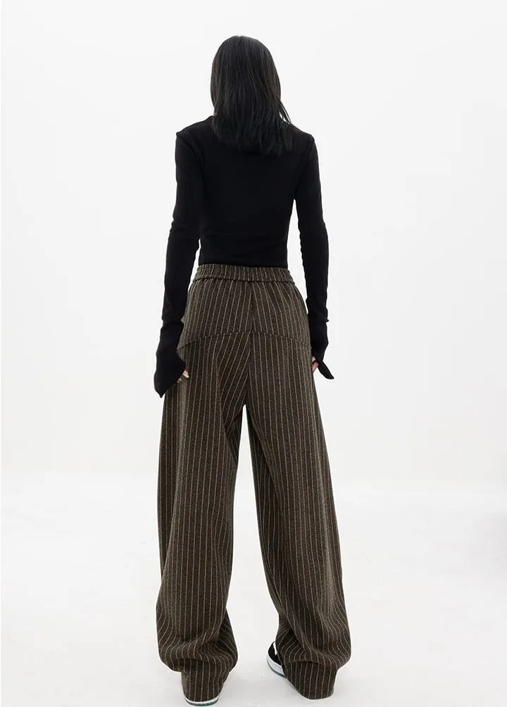 Pinstripe Zip Pants