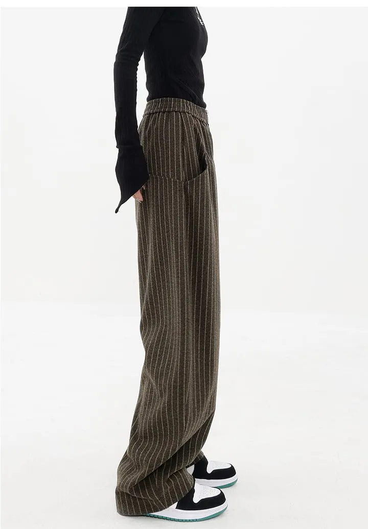 Pinstripe Zip Pants