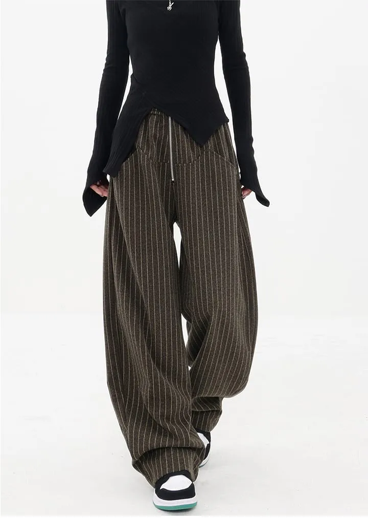 Pinstripe Zip Pants