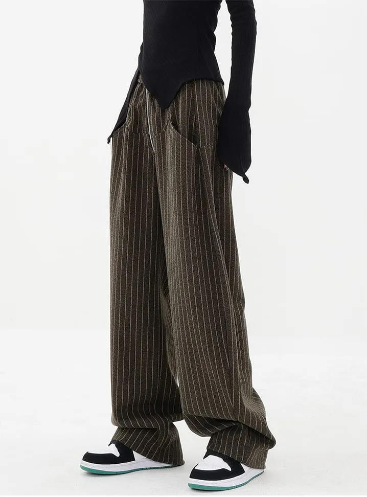 Pinstripe Zip Pants