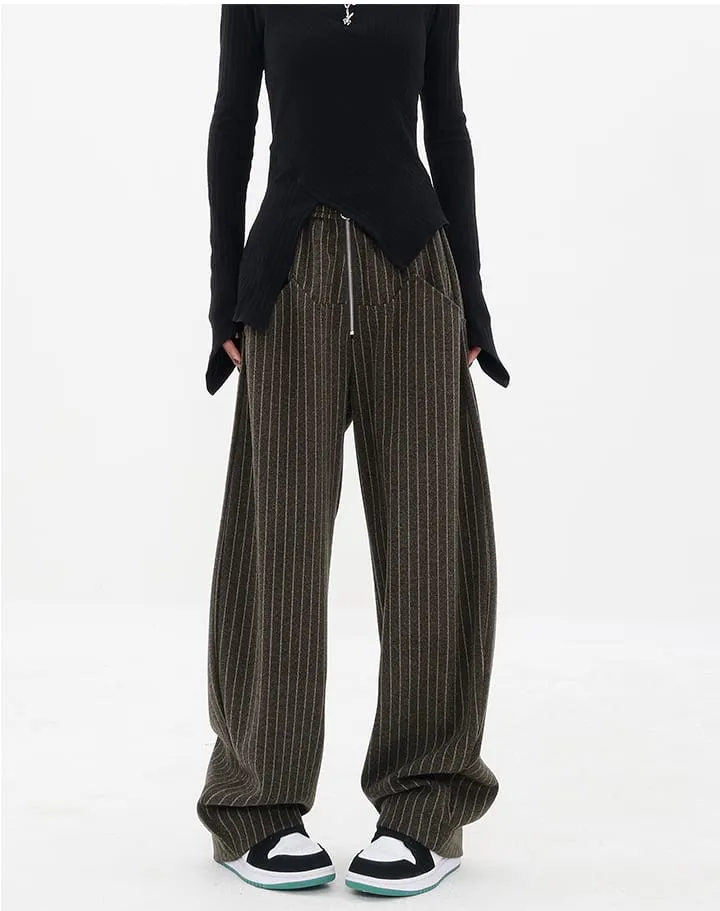 Pinstripe Zip Pants