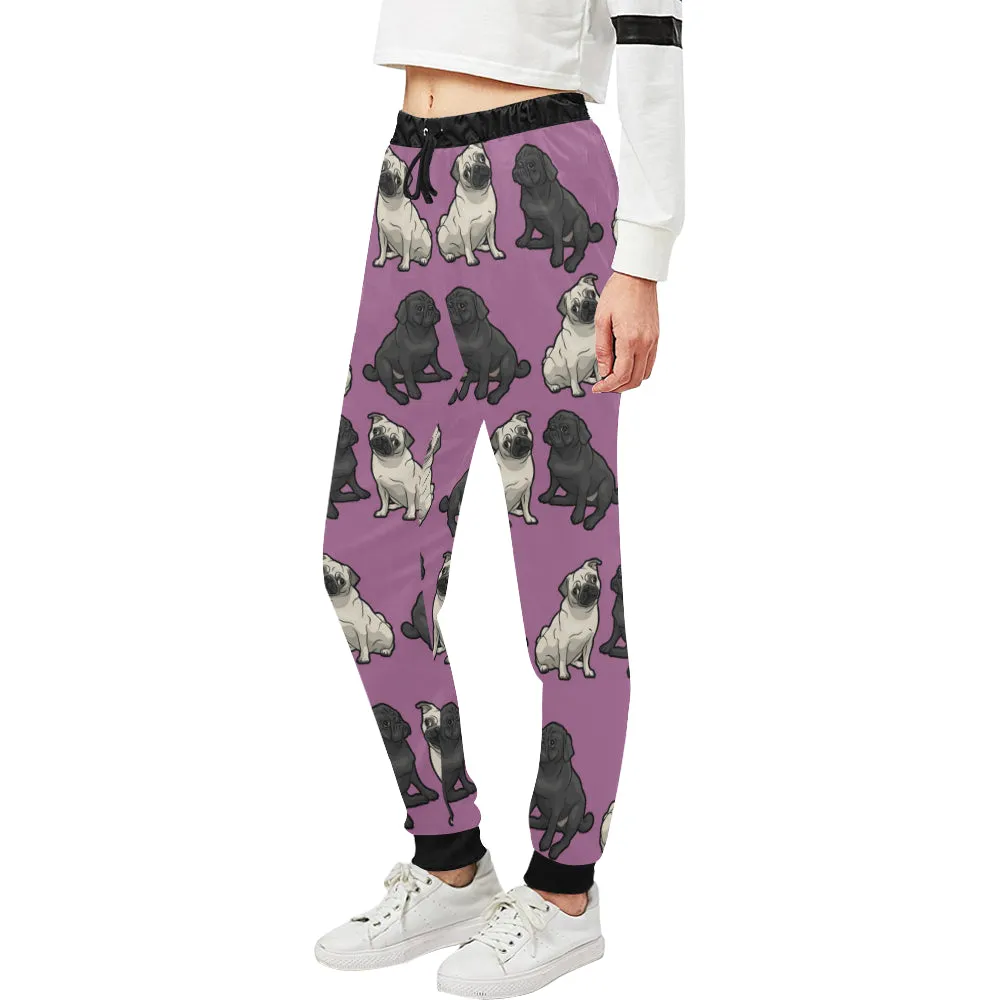 Pug Pants - Black & Tan Pugs
