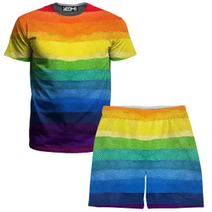Rainbow Snake T-Shirt and Shorts Combo