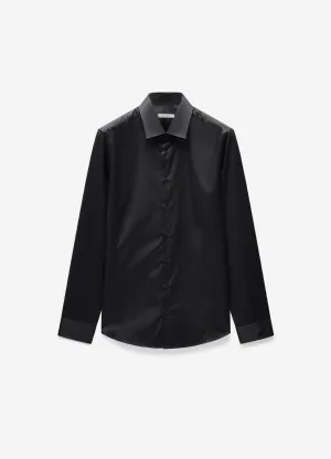 Refined Twill Shirt Black