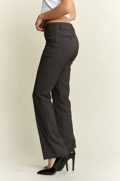 Regular Rise Slim Bootcut Pants