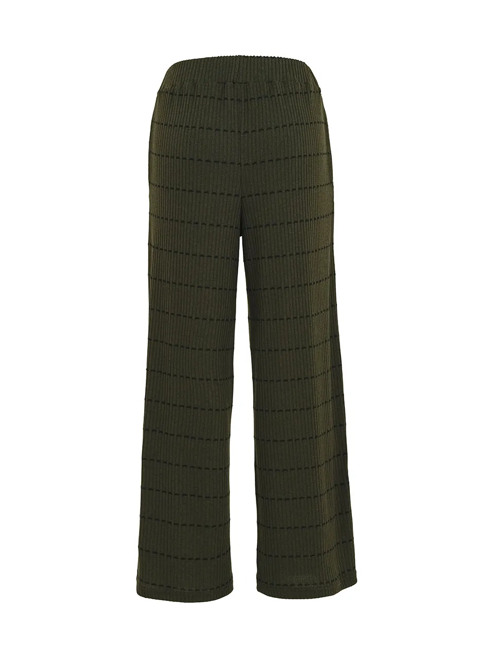 Sassy wide leg dark olive pants with comfortable waist band