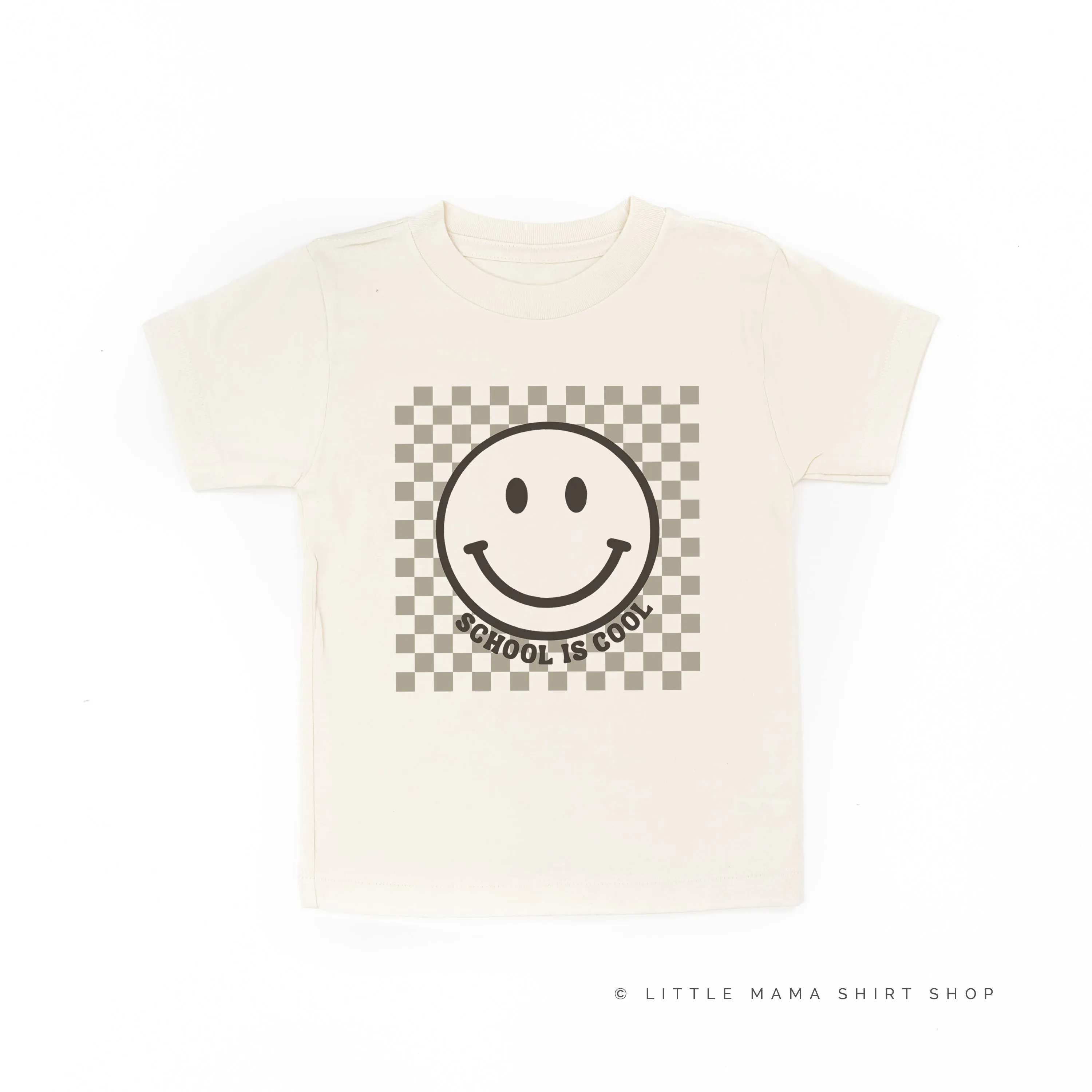 SCHOOL IS COOL (Smiley Face) - Short Sleeve Child Shirt