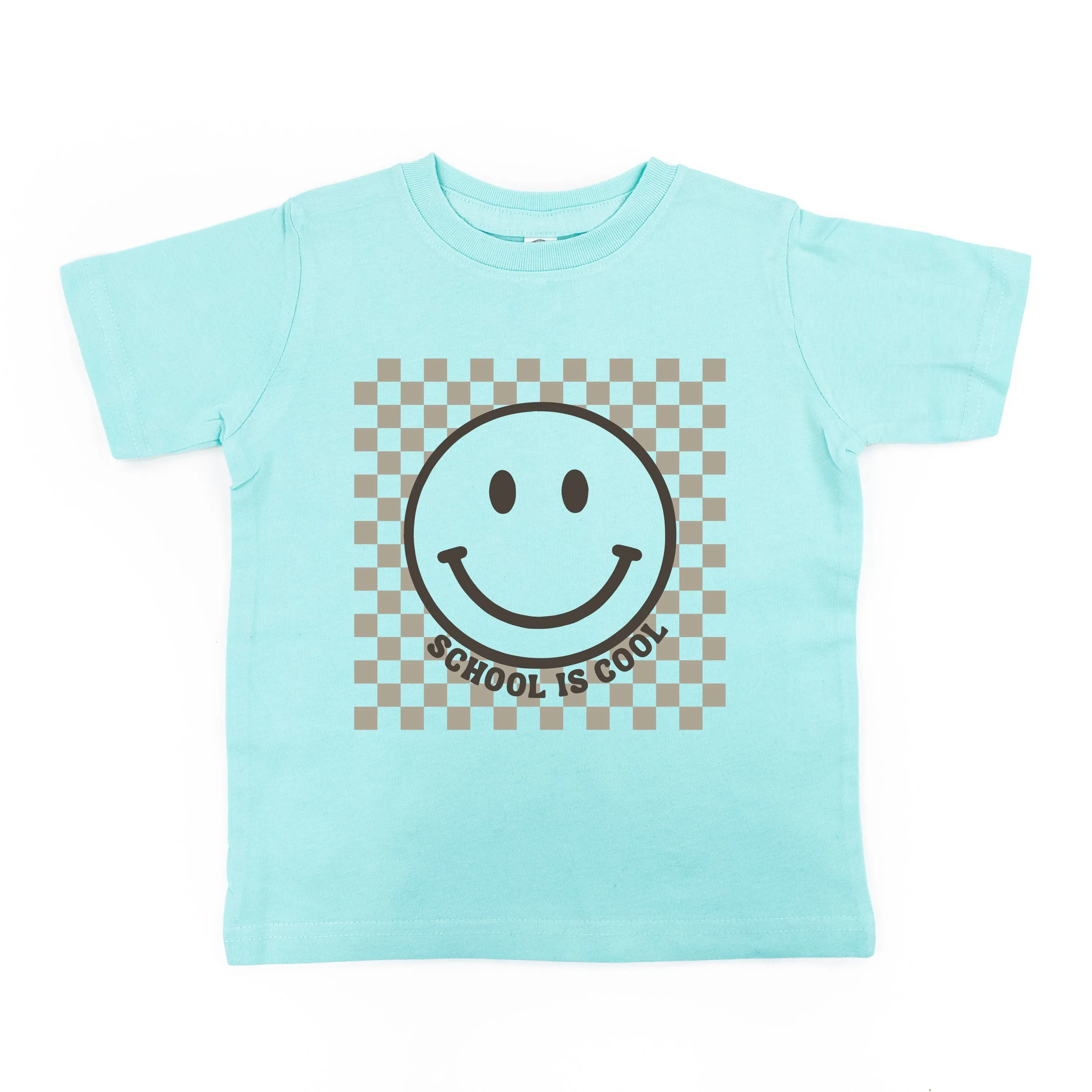 SCHOOL IS COOL (Smiley Face) - Short Sleeve Child Shirt