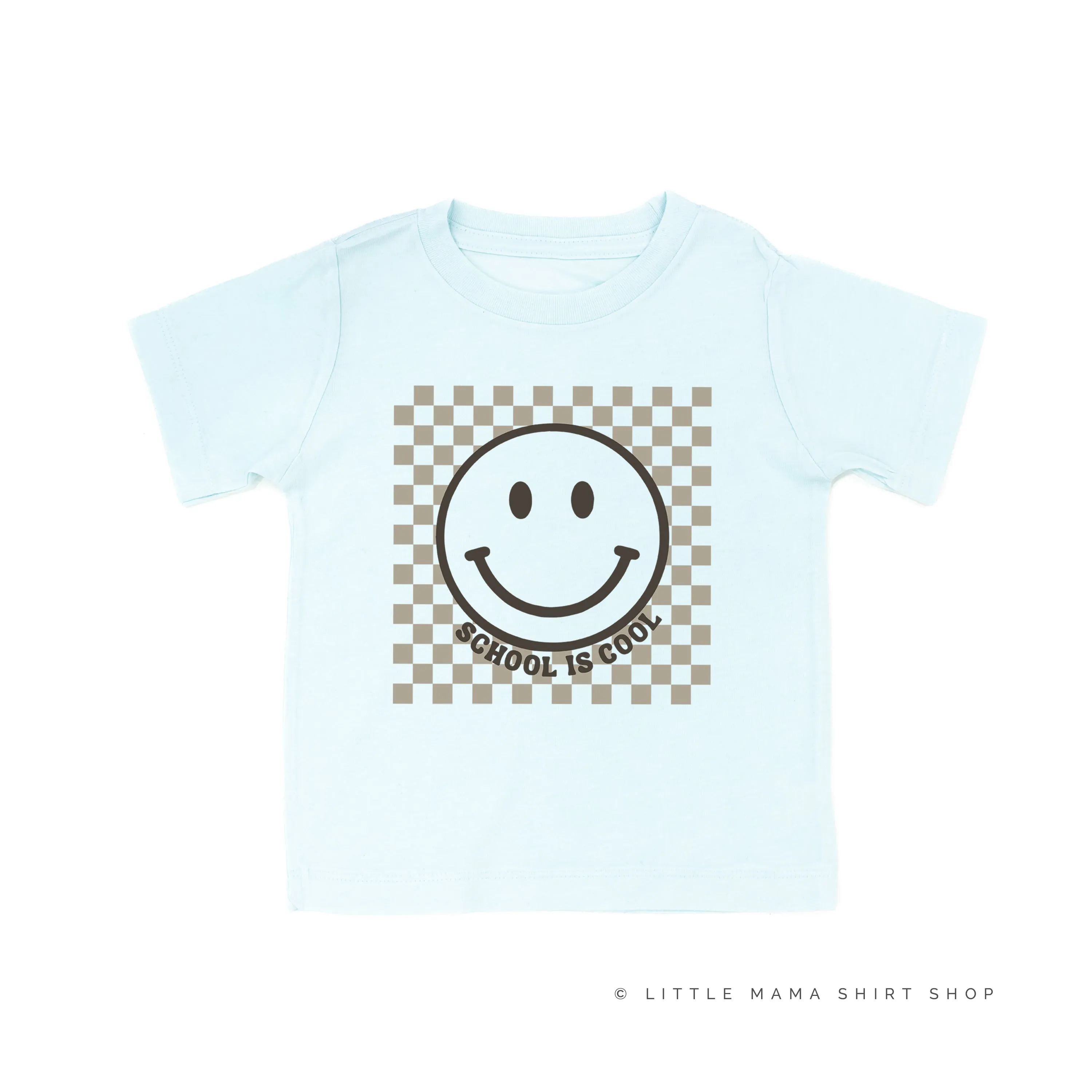 SCHOOL IS COOL (Smiley Face) - Short Sleeve Child Shirt