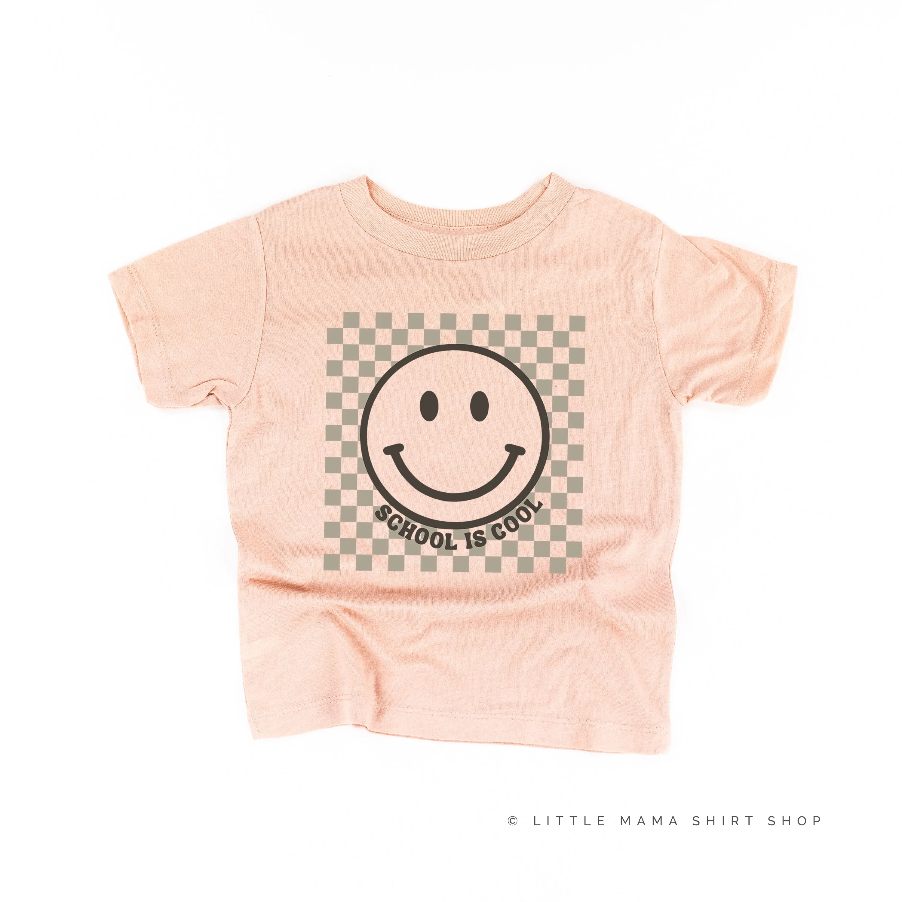 SCHOOL IS COOL (Smiley Face) - Short Sleeve Child Shirt