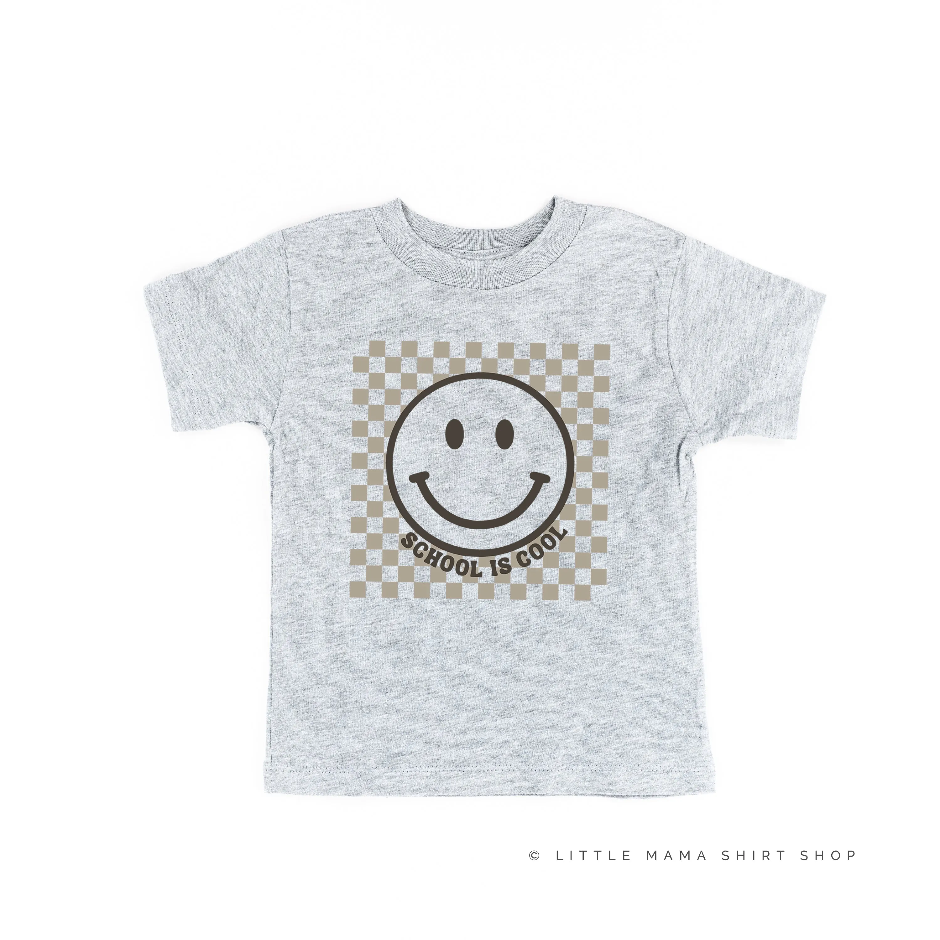 SCHOOL IS COOL (Smiley Face) - Short Sleeve Child Shirt