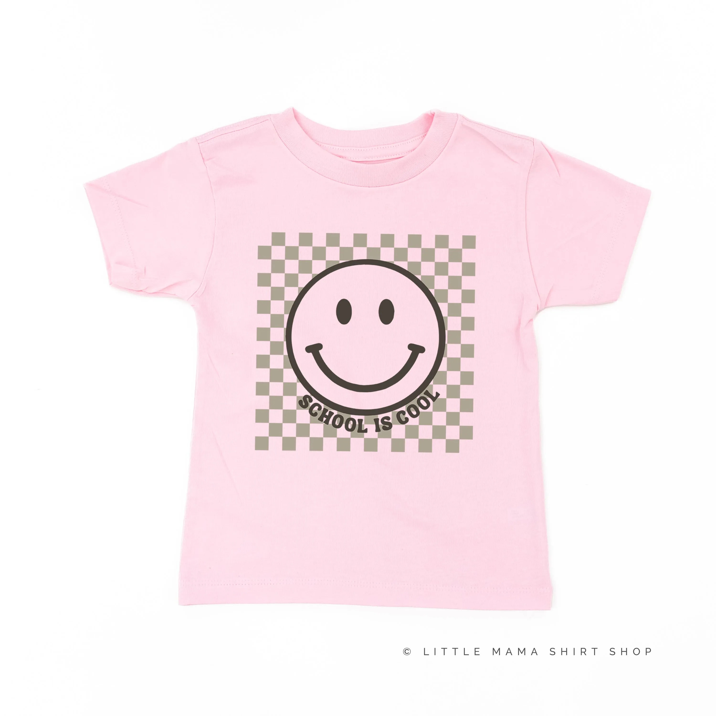 SCHOOL IS COOL (Smiley Face) - Short Sleeve Child Shirt