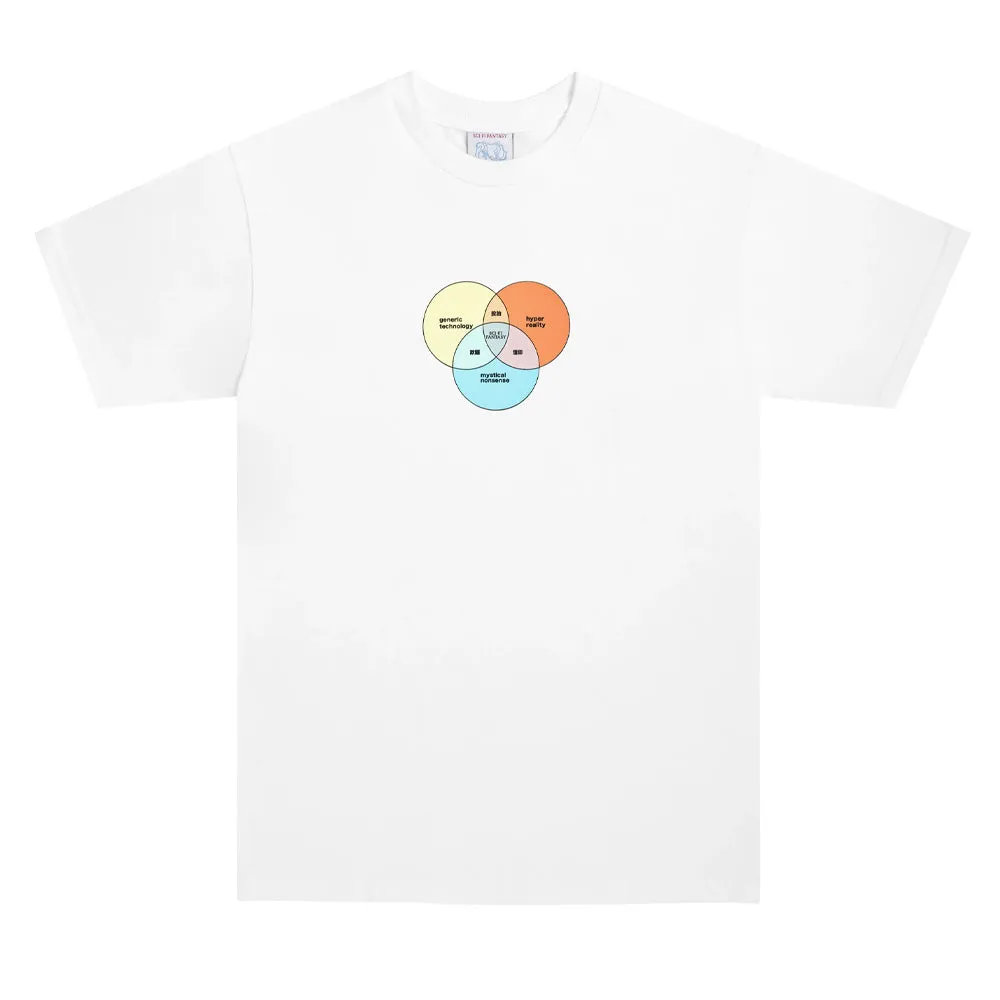 SCI-FI FANTASY VENN DIAGRAM TEE // WHITE