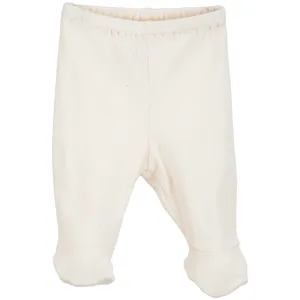 Serendipity Newborn Offwhite Rib Pants w. Feet