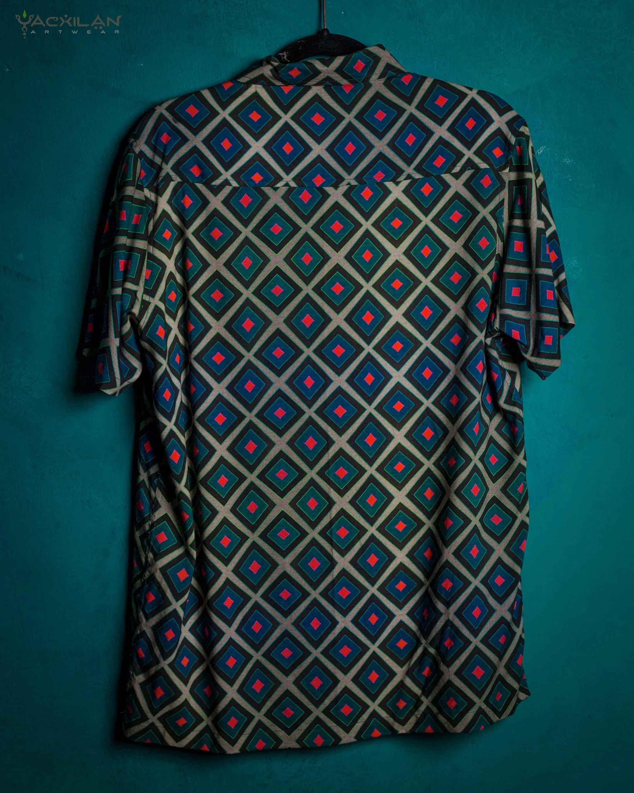 Shirt Men Half Sleeves / Viscose AOP - GURUCCI