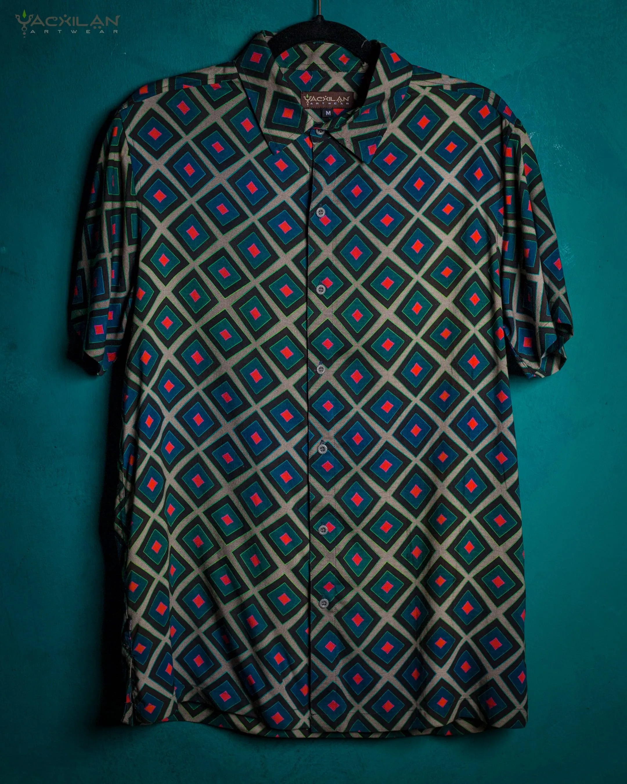 Shirt Men Half Sleeves / Viscose AOP - GURUCCI