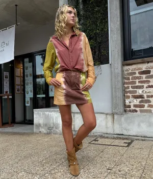 SILK COTTON COOL SHIRT- PEPPER