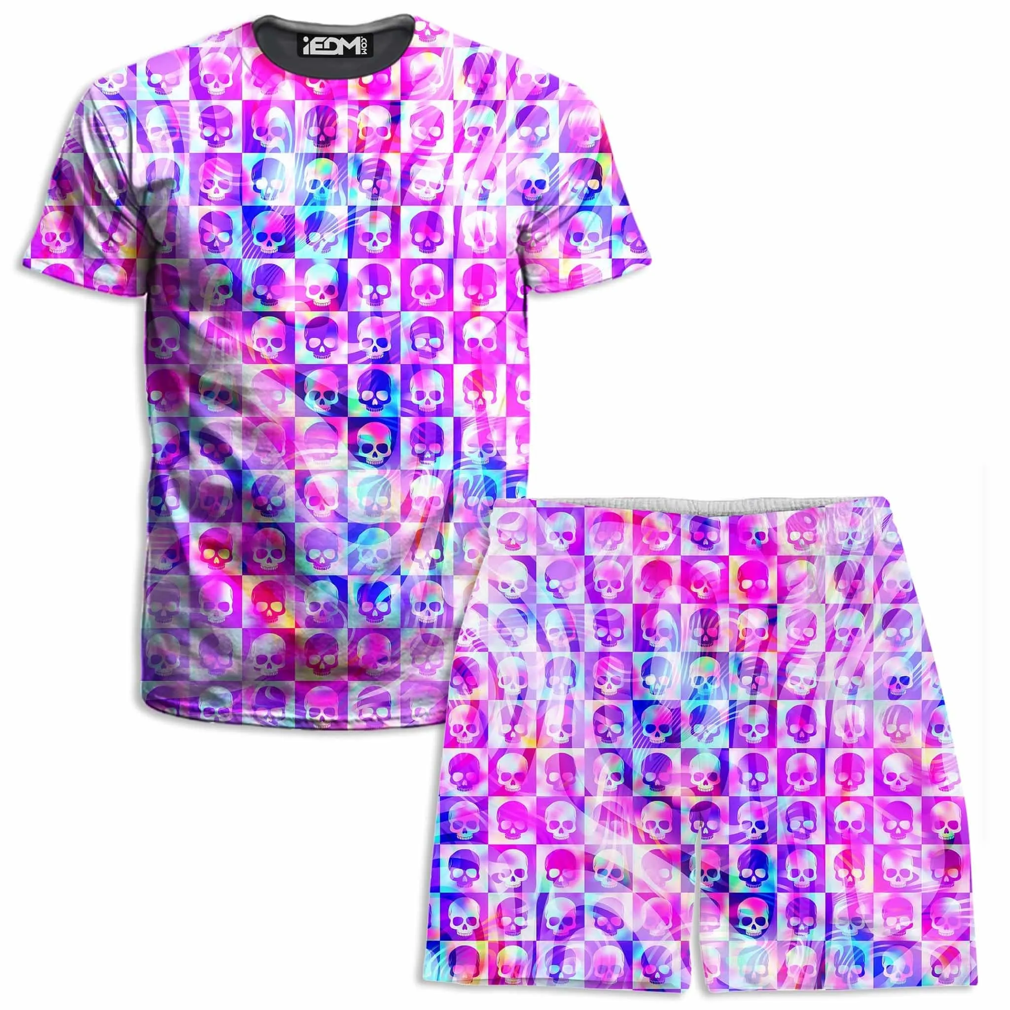 Skull Fam Pink T-Shirt and Shorts Combo