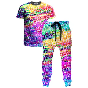 Skull Fam Purple T-Shirt and Joggers Combo