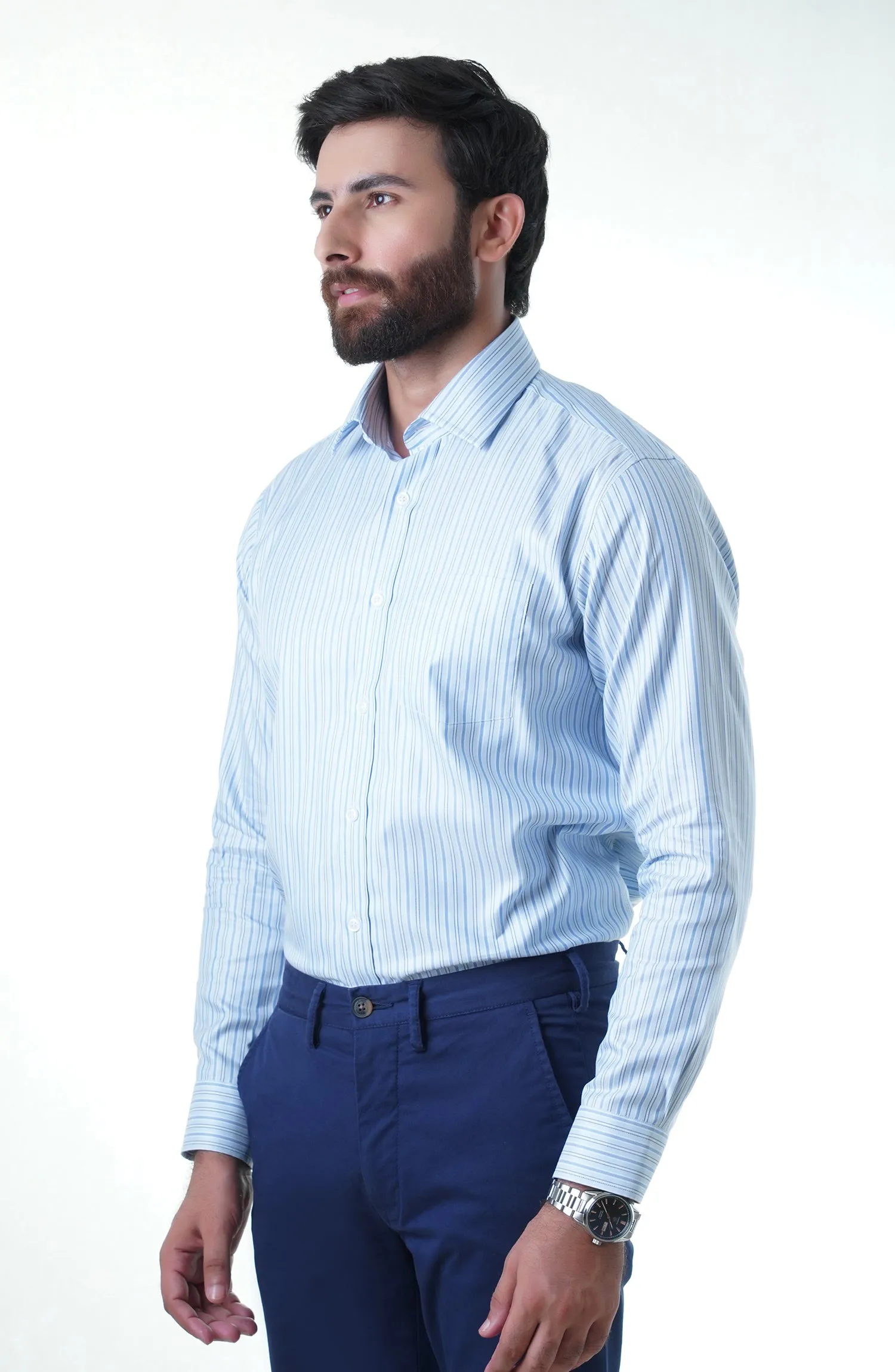 Sky/Blue Cotton Shirt