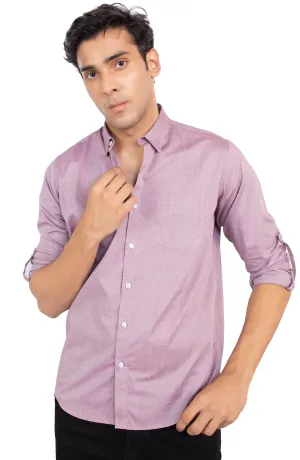 Slub Textured Chambray Shirt