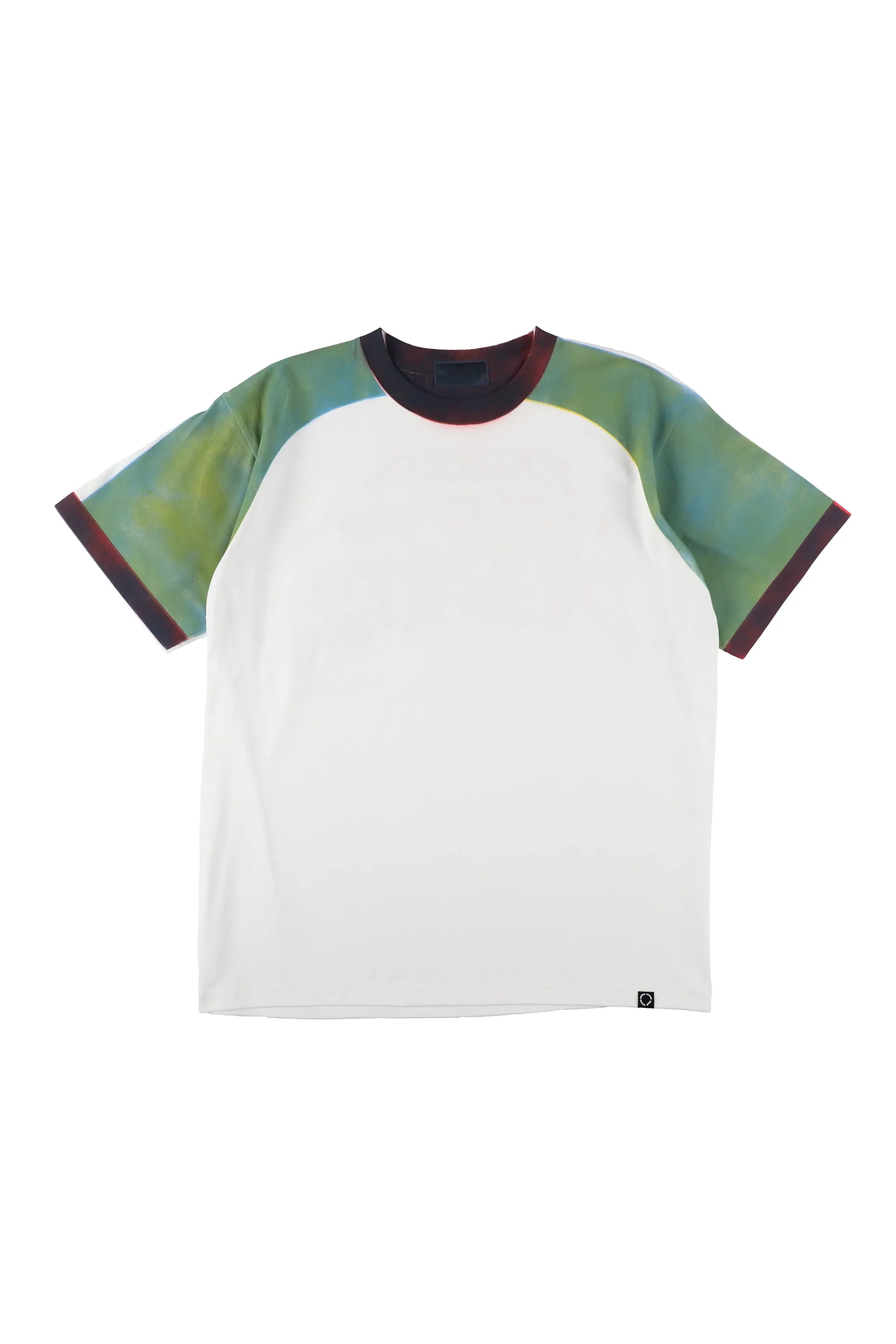 STENCIL RAGLAN S/S TEE WHITE
