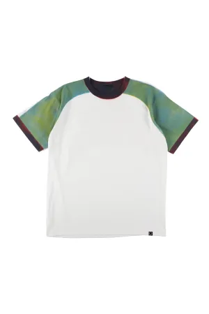 STENCIL RAGLAN S/S TEE WHITE
